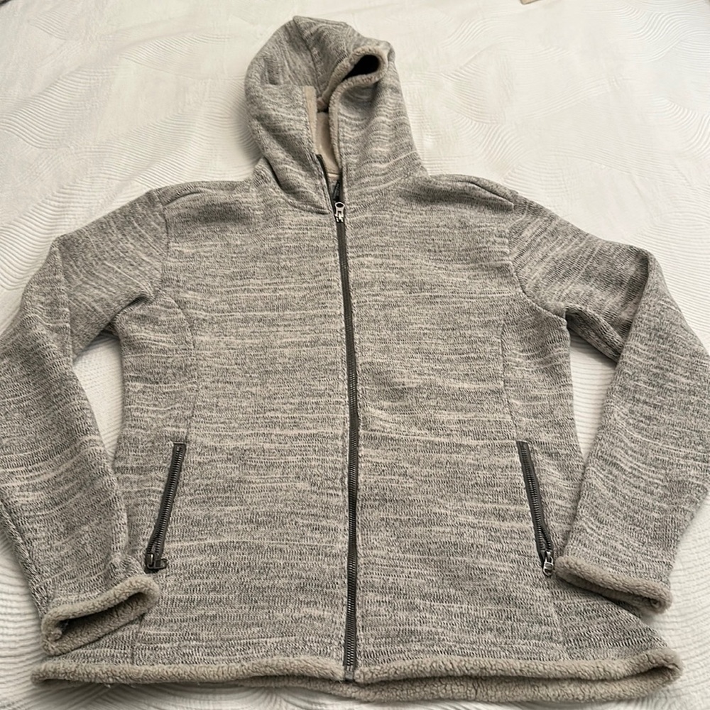 UTAH fleece hood jacket (very warm) in grey